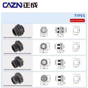 E10 Nam/Nữ Threaded ổ cắm phía trước trở lại gắn kết và thiết bị chuyển mạch điện PCB/Hàn Thông tư receptacles - Product Image 5