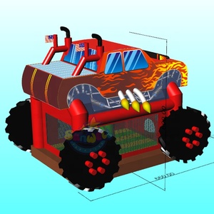 Castillo Inflable Comercial con Forma de Camión Monstruo Excavador, Casa de Brinco Inflable para Niños - Product Image 6
