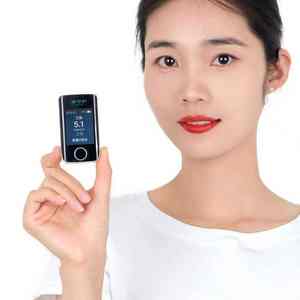 Medidor de glucosa en sangre no <span class=keywords><strong>invasivo</strong></span> de alta precisión para monitoreo doméstico sin dolor con pantalla LED, portátil. - Product Image 1