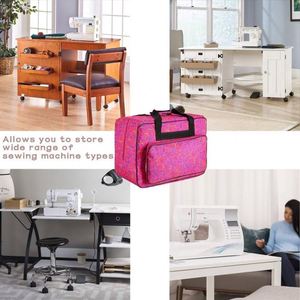 Free Sample Polyester Sewing Machine <b>Bag</b> Portable <b>Knitting</b> Crochet <b>Bag</b> for Adults Kids <b>Tote</b> Removable Bottom Pad - Product Image 6