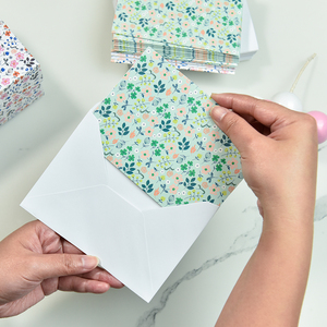 Cartes cadeaux en papier enduit avec logo personnalisé, impression CMJN, style simple, 24 pièces, cartes <span class=keywords><strong>de</strong></span> vœux et <span class=keywords><strong>enveloppes</strong></span> avec boîte en papier - Product Image 3