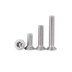 Vis de sécurité anti-effraction à tête spéciale, vis de verrouillage anti-vandalisme, vis de sécurité à tête plate pour sonnette, vis de sécurité à clé Allen hexagonale - Product Image 4