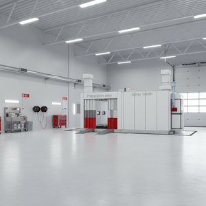 Riscaldatore Elettrico per Cabina di Verniciatura Auto, Attrezzatura per Garage PRE-D100-Z8 - Product Image 1