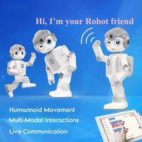 Robot éducatif CBYD Alpha Mini pour l'apprentissage STEM, robot humanoïde créatif professionnel pour la programmation graphique, écran tactile pour enfants