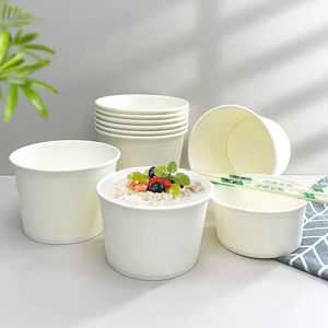 High Quality Disposable Customized Eco Friendly Food Packaging Soup <b>Paper</b> <b>Bowls</b> and Lids for Party Use and Hot Drinks - Product Image 4