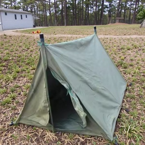 Tente de montagne de camp de base de 2 personnes vintage <span class=keywords><strong>français</strong></span> demi-<span class=keywords><strong>abri</strong></span> pour l'Afrique tente de chiot de troupe de camping - Product Image 5