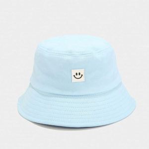 Sombrero de Pescador con Etiqueta Tejida Smile Design, Sombrero de Moda, Algodón, Unisex, Personalizado, al por Mayor para Actividades al Aire Libre - Product Image 4