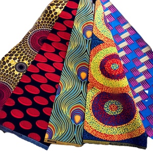 Tessuto Ankara Africano Premium in Poliestere con Stampa a Cera, Design per Abiti Lunghi e Abiti da Sposa, Fornitore con Risposta Rapida - Product Image 1
