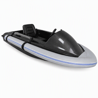 Bateau de pêche électrique haute vitesse 15kW de puissance de pointe, batterie lithium 72V 50AH, coque ABS, propulsion à jet pour divertissement aquatique en lac