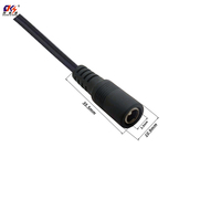 Maßgefertigtes Stromkabel mit Buchse auf Stecker 5,5*2,1mm 5,5*2,5mm Steckverbinder PVC-Isoliertes Verteilerkabel für Überwachungskameras