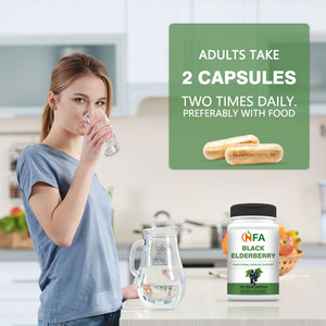 El suplemento de fruta de saúco al por mayor apoya la función inmune saludable y ayuda a proteger las cápsulas de saúco del sistema nervioso - Product Image 5