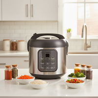 Cuisinière à riz intelligente multifonctionnelle - Capacité de 5 à 10 tasses, en acier inoxydable, avec fonctions de cuisson lente et de cuisson à la vapeur pour la cuisine à domicile
