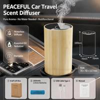Diffuseurs d'arômes personnalisés Diffuseur professionnel de nébulisation d'huiles essentielles sans eau pour la voiture, l'extérieur, le yoga, la salle de sport et les voyages d'affaires
