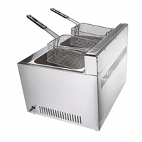 Offre Spéciale Friteuse Professionnelle à Gaz Double Cuve en Acier Inoxydable pour Frites et Poulet – Équipement de Restauration