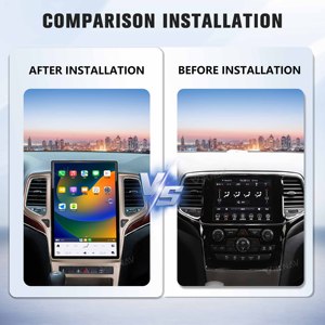 Autoradio Android 14\" per Jeep Cherokee 2009-2012, Schermo Touch, Aggiornamento Android Auto Wireless, Carplay, Navigazione GPS, Lettore Multimediale Oro - Product Image 2