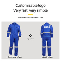 Combinaisons de travail antistatiques avec bandes réfléchissantes, vêtements de travail pour électriciens, vêtements de travail épais personnalisés, combinaisons de travail OEM pour hommes