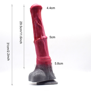 FAAK 12.6 pouces personnalisé énorme cheval éjaculant pénis grand <span class=keywords><strong>animal</strong></span> fantastique éjaculer cheval gode - Product Image 5