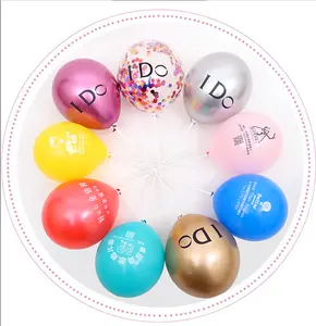 Cheap custom logo printed ballon 10 12" inch personalized latex advertising balloons for happy birthday wedding party decoration