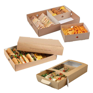 Caja de Plato Grande de Kraft con Diseño Personalizado y Bandeja para Servir, Perfecta para Delicatesen, Catering Interior y Exterior, <span class=keywords><strong>Brunch</strong></span> - Product Image 6