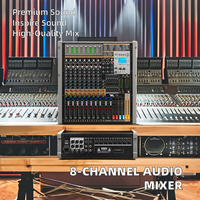 Petite et grande console de mixage audio numérique pour mariages et réunions en live