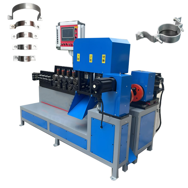 Automatic Pipe Clamp Making Machine Cnc Flat Iron Strip Bending and Forming Machine U-shaped Clamps Machine
