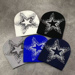 Berretti Invernali Y2K Personalizzati Economici OEM, Caldi, in Tessuto Acrilico Premium Jacquard Lavorato a Maglia per Uomo e Donna - Product Image 2