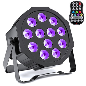 U'king 36W RGBW A + UV nạp tiền Bettery <span class=keywords><strong>LED</strong></span> <span class=keywords><strong>PAR</strong></span> Lights cho Disco DJ tổ chức sự kiện đám cưới thiết bị chiếu sáng sân khấu - Product Image 1