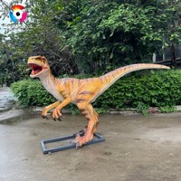 Modèle de dinosaure Velociraptor réaliste, animatronique, taille réelle, pour exposition en parc à thème ou musée