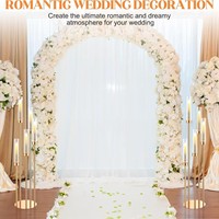 5 têtes bougeoirs en métal bricolage Table de mariage pièce maîtresse route plomb fête décor chandelier candélabre pilier support