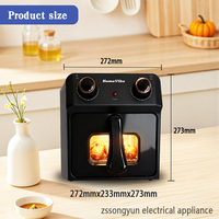 Four à Friture Sans Huile 16L 18L 22L de Source Directe Usine, Four Électrique Multifonctionnel Domestique CE CB Rohs OEM ODM CKD SKD