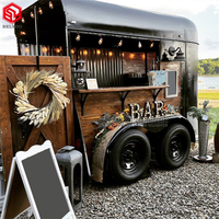 2026 Mobile cuisine bière Bar Hot Dog remorque café camion crème glacée chariot cheval remorque café chariots Mobile Bar remorque