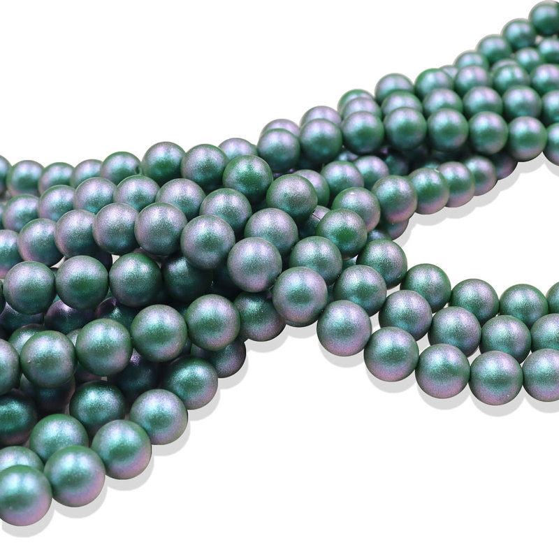 Custom Color Size Glass Pearl Loose