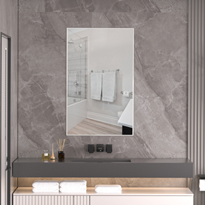 <span class=keywords><strong>Espejo</strong></span> de Baño sin Marco, <span class=keywords><strong>Espejo</strong></span> Plateado sin Cobre HD con Bordes Pulidos de Seguridad, <span class=keywords><strong>Espejo</strong></span> de Vanidad para Montar en la Pared - Product Image 6