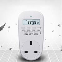 Temporizador Digital ajustable, ahorro de energía, programable, ajuste de reloj/tiempo de encendido/apagado, enchufe para UE/EE. UU./Reino Unido, enchufe de cocina
