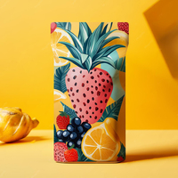 MOQ 500 stuks Plastic Matte Zwarte Mylar Zakken Aluminiumfolie Stazak Ziplock Snack Voedsel Zak met Helder Venster