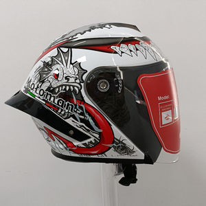 Usine de gros Motocross couleur jaune foncé Crash sécurité belle verre fantaisie dames casque de <span class=keywords><strong>moto</strong></span> à visage ouvert - Product Image 5