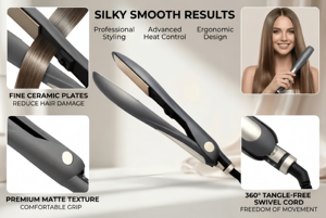 Nouveau lisseur à température constante, crée des coiffures lisses en une seule étape avec une tenue longue durée - Product Image 3