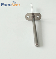 Sensor de Temperatura con Brida Redonda de Longitud Personalizada, PT1000 RTD, Acero Inoxidable, para Sistema de Bomba de Calor