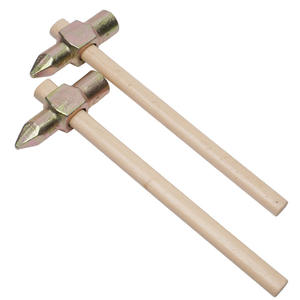 Marteau à pointe pour le sol, manche en bois, métal, 1 kg, 1,2 kg, 1,5 kg, pour tente, bâche, camping - Product Image 3