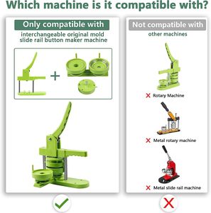 Juego de botones de 2,25 pulgadas/58mm, intercambiables, de algodón - Product Image 5