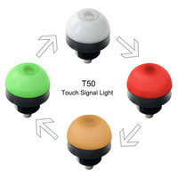 Luz Indicadora LED de 50 mm de Uso General, Control Táctil Inteligente, Clasificación IP69, 50000 Horas de Vida Útil, Ecológica, Duradera, CRI80