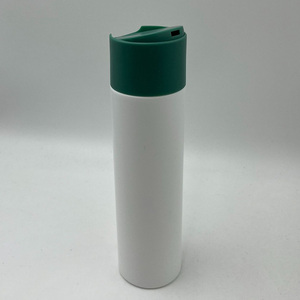 Emballage cosmétique pour produits de beauté, flacons cylindriques ronds de 300 ml et 250 ml, flacon de shampooing en plastique souple à presser avec bouchon à disque - Product Image 2
