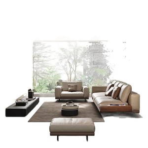 โซฟาหนังแท้ Connelly ทรงตรง สไตล์มินิมอลอิตาลี หนังวัวชั้นดี ดีไซน์แบบลอยตัว - Product Image 5