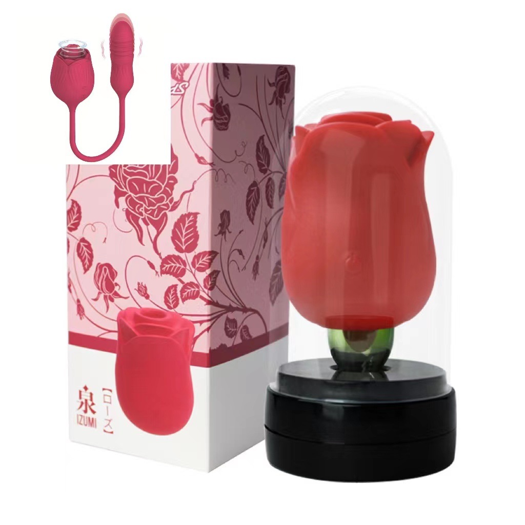 High Quality Rose Red Shaped Vibrator - 10 Mode Clit Licker
