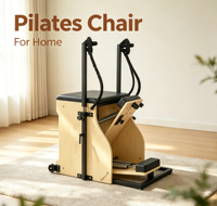 Chaise Wunda en bois de qualité supérieure MJD, chaise de Pilates réglable, équipement de fitness pour l'entraînement à domicile