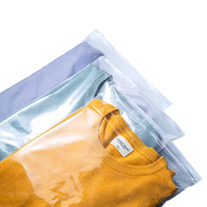 Sacs en plastique personnalisés avec fermeture éclair, en PPWR recyclé GRS, pour emballage de vêtements, <span class=keywords><strong>prix</strong></span> d'usine en gros - Product Image 1