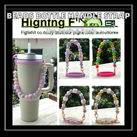 Perles ABS écologiques et tendance pour poignée de bouteille d'eau, cordon de tasse DIY, sangle de gobelet, accessoires pour articles de boisson, bouchon réutilisable