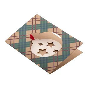 Tarjeta de felicitación navideña Kraft, merchandising personalizado - Product Image 4