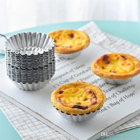 ALLWIN-TR72 Fast Food Einweg Aluminium Back folie Tassen schwere Zinn Eierkuchen Form Muffin Tasse Backform