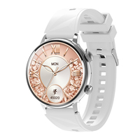 Montres intelligentes pour femmes étanches IP67 HW-L1 Mini Assistant vocal Appel téléphonique Moniteur de fréquence cardiaque Moniteur de santé Montre connectée
